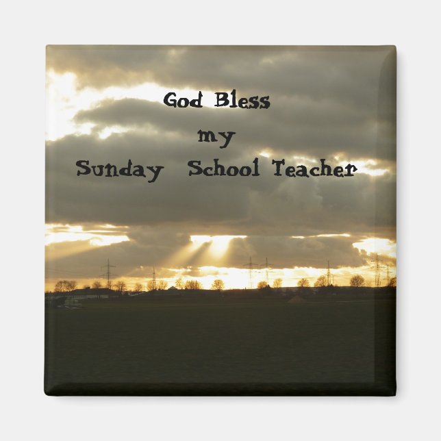 Sunday School Teacher Magnet (Front)