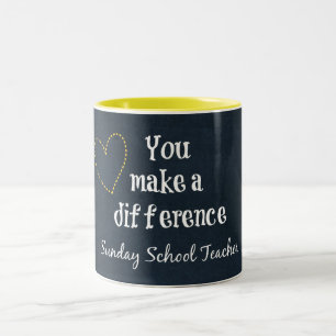 Sunday School Teacher Two-Tone Coffee Mug