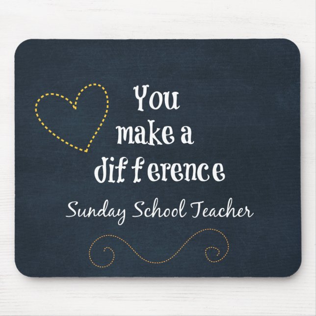Sunday School Teachers Mouse Mat (Front)
