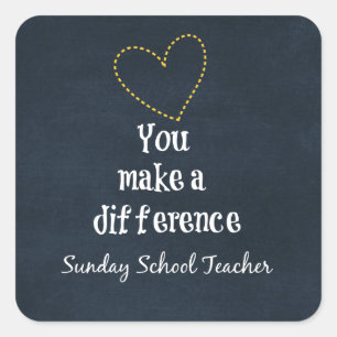 Sunday School Teachers Square Sticker