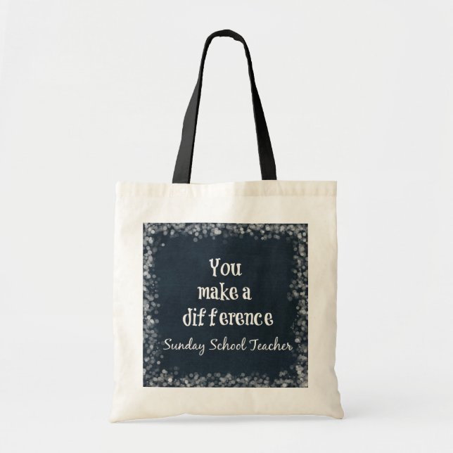 Sunday School Teachers Tote Bag (Front)