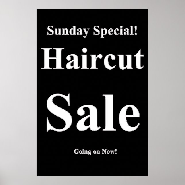 Sunday Special Beauty Salon Poster (Front)