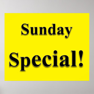 Sunday Special Beauty Salon Poster