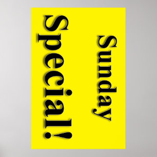 Sunday Special Beauty Salon Poster