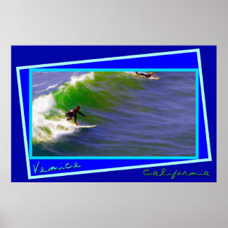 Sunday Surfers in Venice California Poster