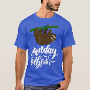 Sunday Vibes Funny Sleepy Head Sloth Love Women Pi T-Shirt