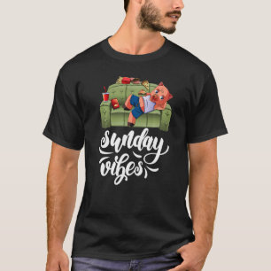 Sunday Vibes Sleepy Women Lazy Head Piggy Love 1 T-Shirt