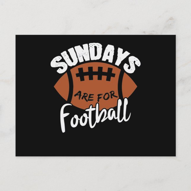 Sundays are for Football Postcard (Front)