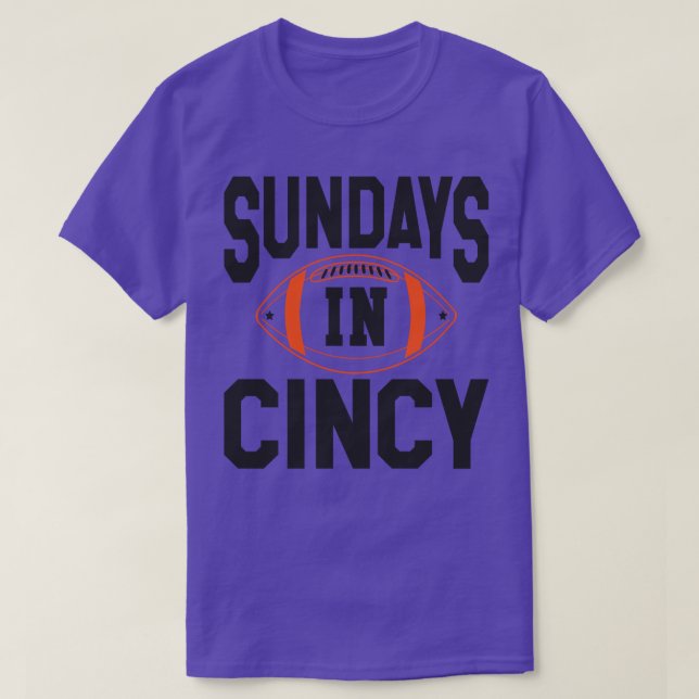 Sundays In Cincy T-Shirt (Design Front)