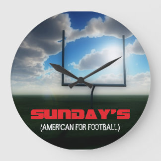 SUNDAY'S LARGE CLOCK