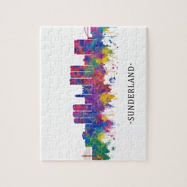 Sunderland England Skyline Jigsaw Puzzle (Vertical)