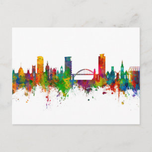 Sunderland England Skyline Postcard