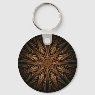 Sundial Fractal Key Ring