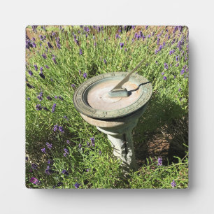 Sundial in Lavender Plaque