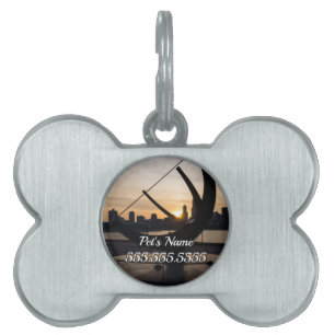Sundial Sunset Pet ID Tag