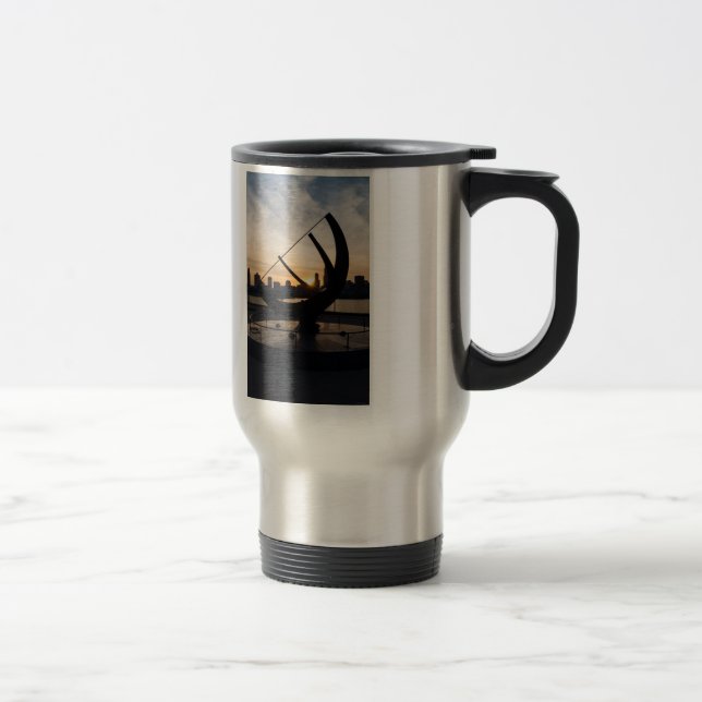 Sundial Sunset Travel Mug (Right)