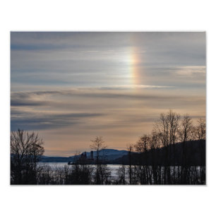 Sundog Over The Hudson Photo Print