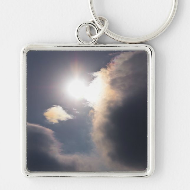 Sundog Rainbow Cloud Burst Apparel and Gifts Key Ring (Front)