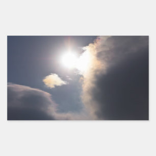 Sundog Rainbow Cloud Burst Apparel and Gifts Rectangular Sticker