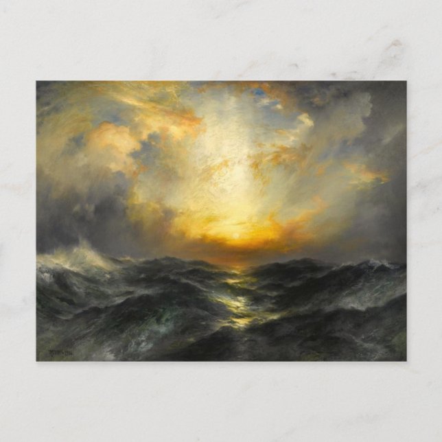 Sundown at the Ocean Postcard (Front)