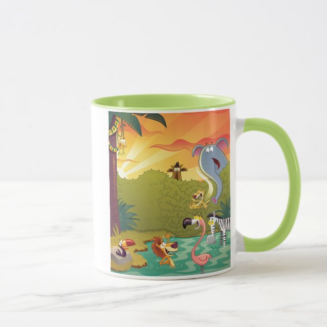 Sundown At The Water Hole Mug (Right)