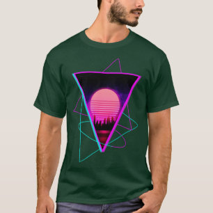 Sundown City Outrun Synthwave Retro Futurism T-Shirt