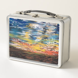 Sundown metal lunch box