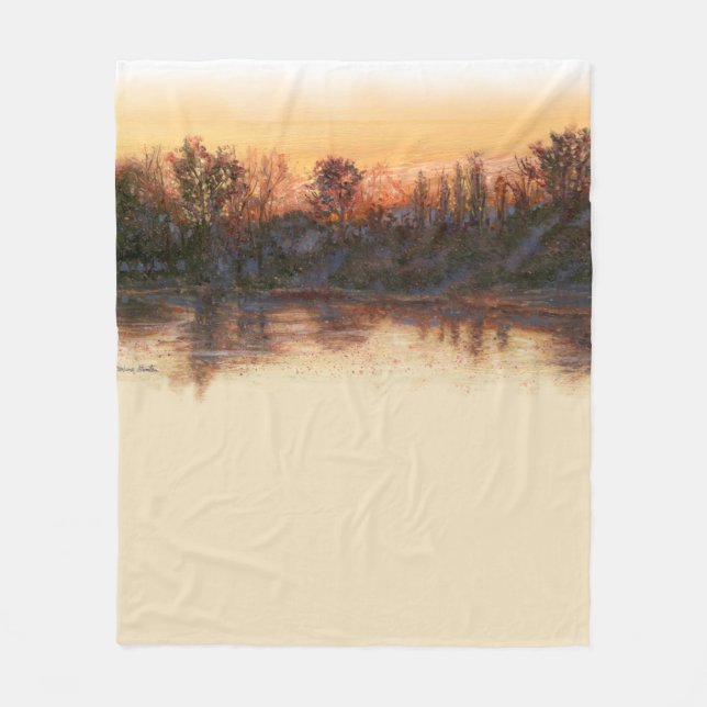 “Sundown on the River” Blanket (Front)