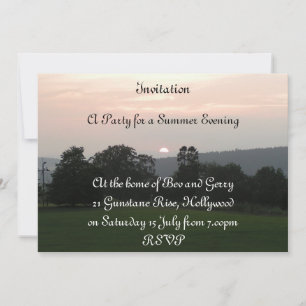 sundown party invitation