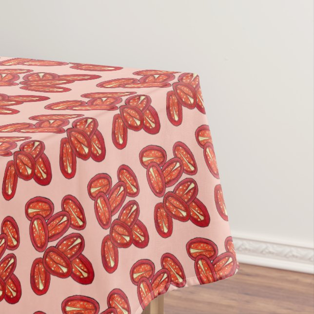 Sundried Sun Dried Tomato Tomatoes Pizza Topping Tablecloth (In Situ)