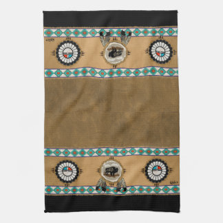 Sunface and Buffalo Tea Towel