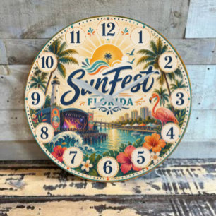 SunFest Florida Tropical Music Festival Large Clock