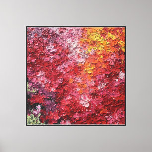 Sunfire Bloom Abstract Textured Art Canvas Print