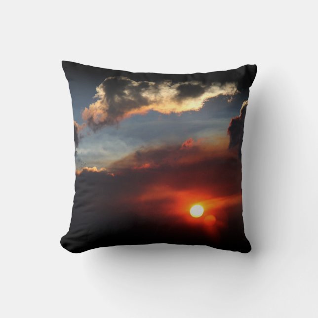 sunfire sunset throw pillow (Front)