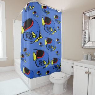 Sunfish #8 shower curtain