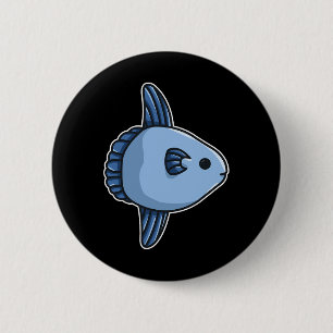 Sunfish Ocean Sunfish Common Mola - Mola Mola Fish 6 Cm Round Badge