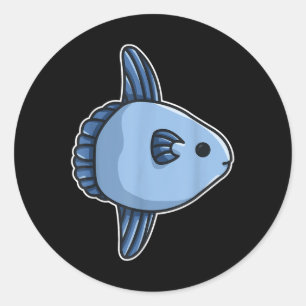 Sunfish Ocean Sunfish Common Mola - Mola Mola Fish Classic Round Sticker