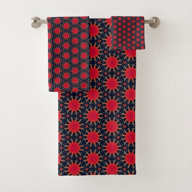 Sunflare Mosaic  Bath Towel Set (Insitu)