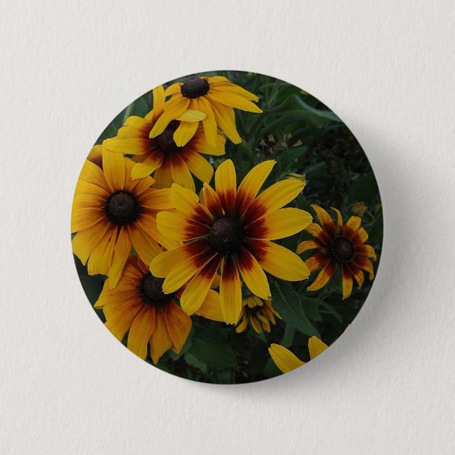Sunfloowers 6 Cm Round Badge (Front)