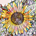 SUNFLOWER<br><div class="desc">An art design of a pretty sunflower.</div>