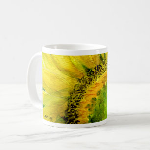 Sunflower 07 Painting Mug Watercolor Art