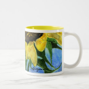 Sunflower 08a Painting Mug Watercolor Art