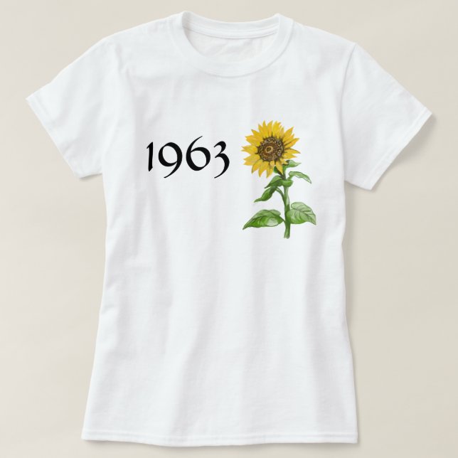 Sunflower 1963 T-Shirt (Design Front)