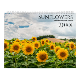 Sunflower 2027 Photo Floral Wall Calendar