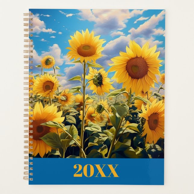 Sunflower 20XX Calendar & Planner (Front)