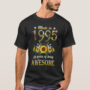 Sunflower 28th Birthday For Women Floral Best Of T-Shirt
