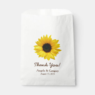 Sunflower 2 Candy Dessert Buffet Wedding Favour Bags