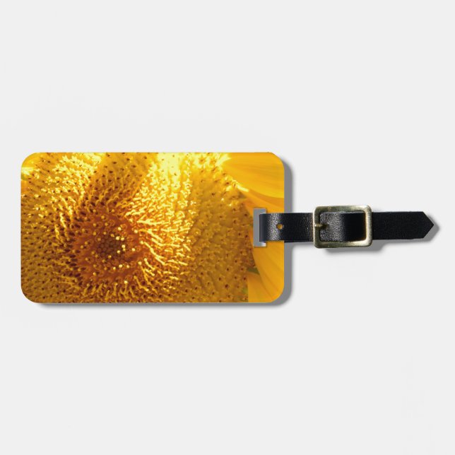 Sunflower 2 luggage tag (Front Horizontal)