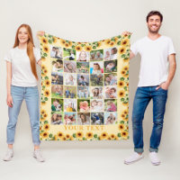 Sunflower 30 Photo Collage Personalised