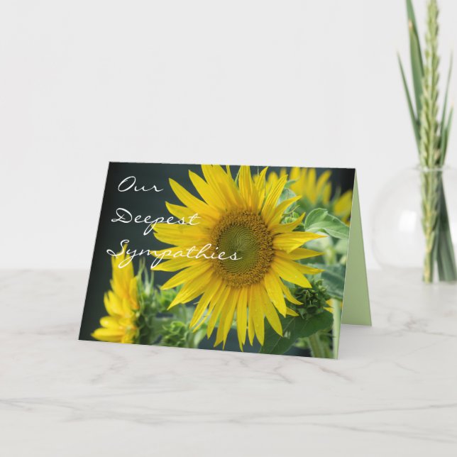 Sunflower 3488 any occasion card- customise card (Front)
